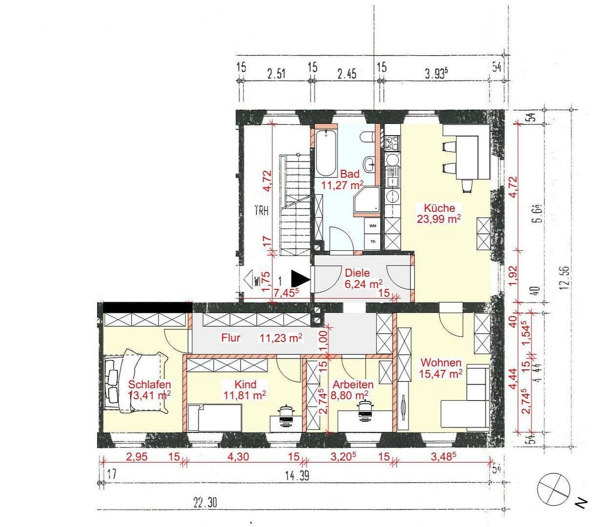 Pronájem bytu 4+1 102 m², Stadtstraße 24, Burgau, Bavorsko Pronájem bytu 4+1 102 m², Stadtstraße 24, Burgau, Bavorsko