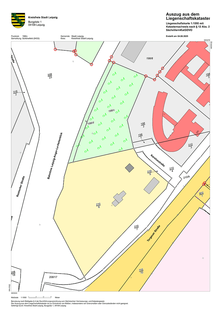 Prodej pozemku 22.000 m², Karolusstraße, Leipzig, Sasko Prodej pozemku 22.000 m², Karolusstraße, Leipzig, Sasko