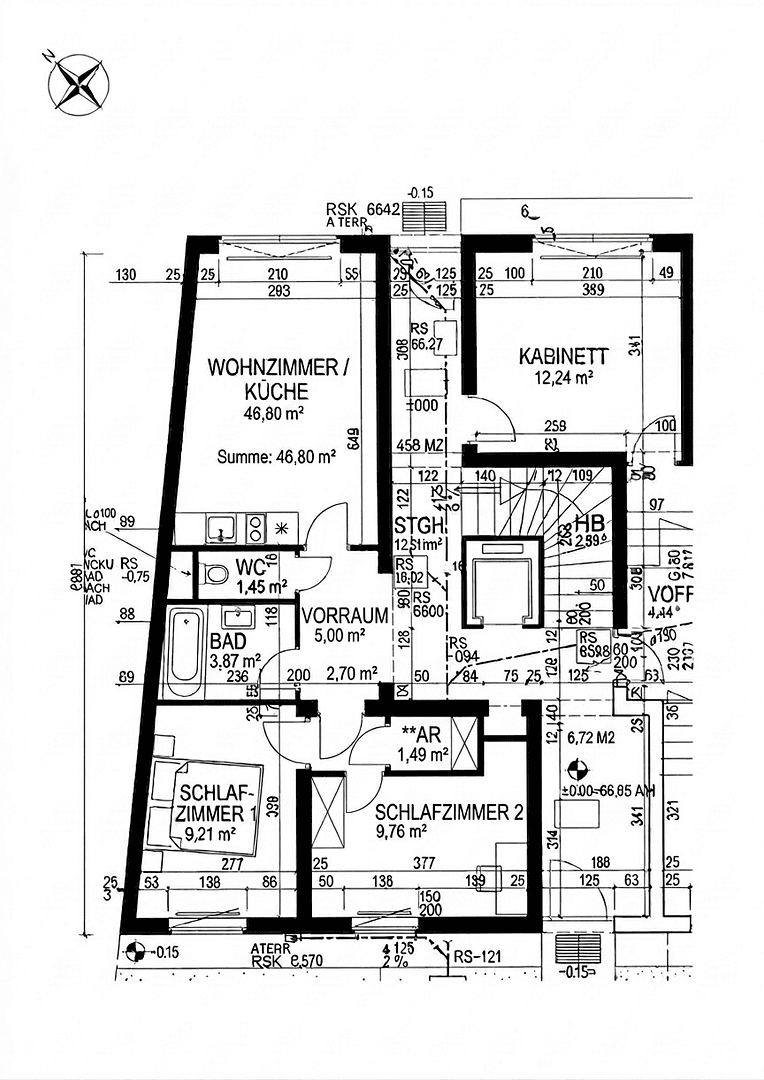 Prodej bytu 3+1 47 m², Waidhausenstraße 22/2/1, Wien, Wien Prodej bytu 3+1 47 m², Waidhausenstraße 22/2/1, Wien, Wien