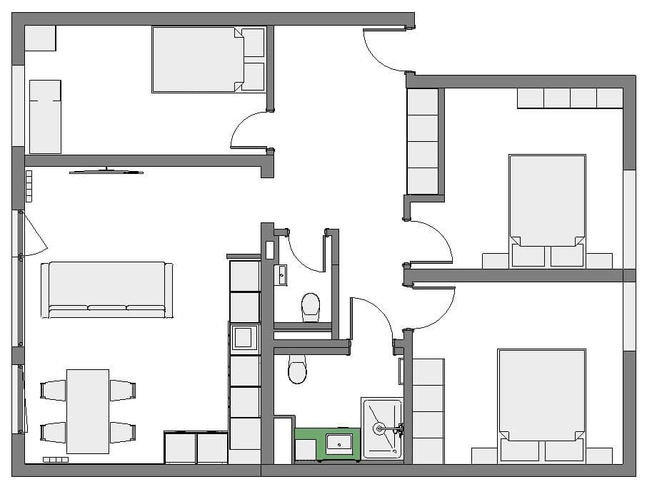 Pronájem bytu 4+1 92 m², Mulheim an der Ruhr, Severní Porýní-Vestfálsko Pronájem bytu 4+1 92 m², Mulheim an der Ruhr, Severní Porýní-Vestfálsko