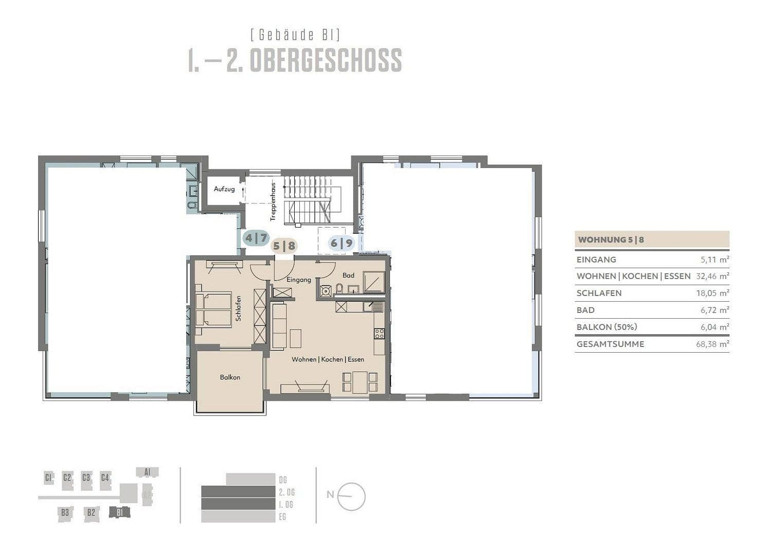 Pronájem bytu 2+1 69 m², An der Mühlbach Promenade 6, Plattling, Bavorsko Pronájem bytu 2+1 69 m², An der Mühlbach Promenade 6, Plattling, Bavorsko