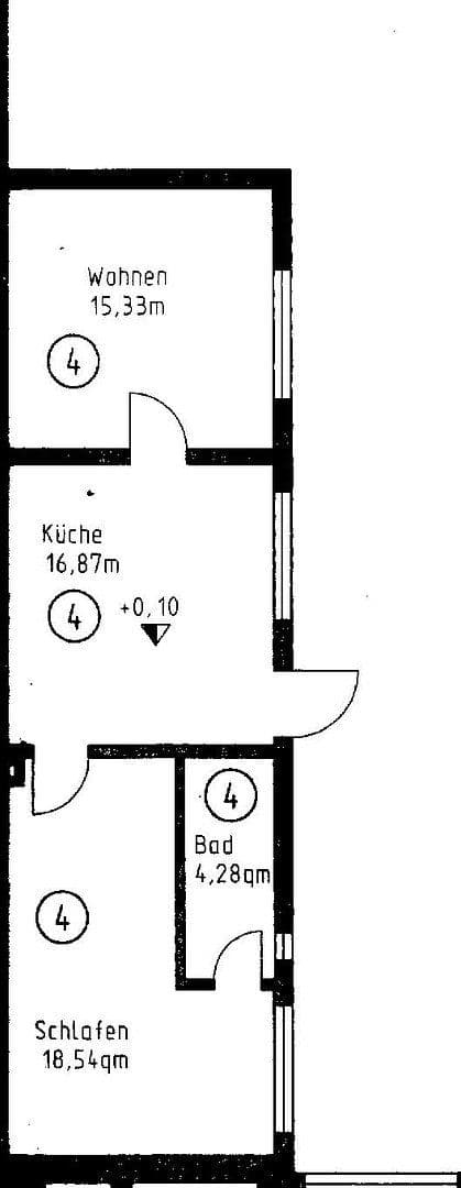 Pronájem bytu 3+1 55 m², Poststr.11, Dillenburg, Hessen Pronájem bytu 3+1 55 m², Poststr.11, Dillenburg, Hessen