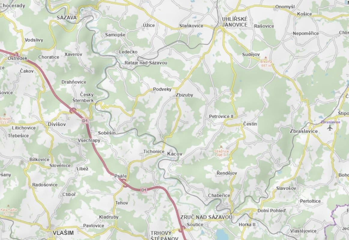 Prodej pozemku 1.527 m², Zbizuby, Středočeský kraj Prodej pozemku 1.527 m², Zbizuby, Středočeský kraj