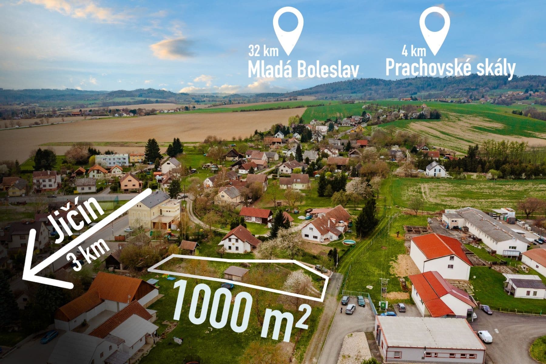 Prodej pozemku 1.000 m², Holín, Královéhradecký kraj Prodej pozemku 1.000 m², Holín, Královéhradecký kraj