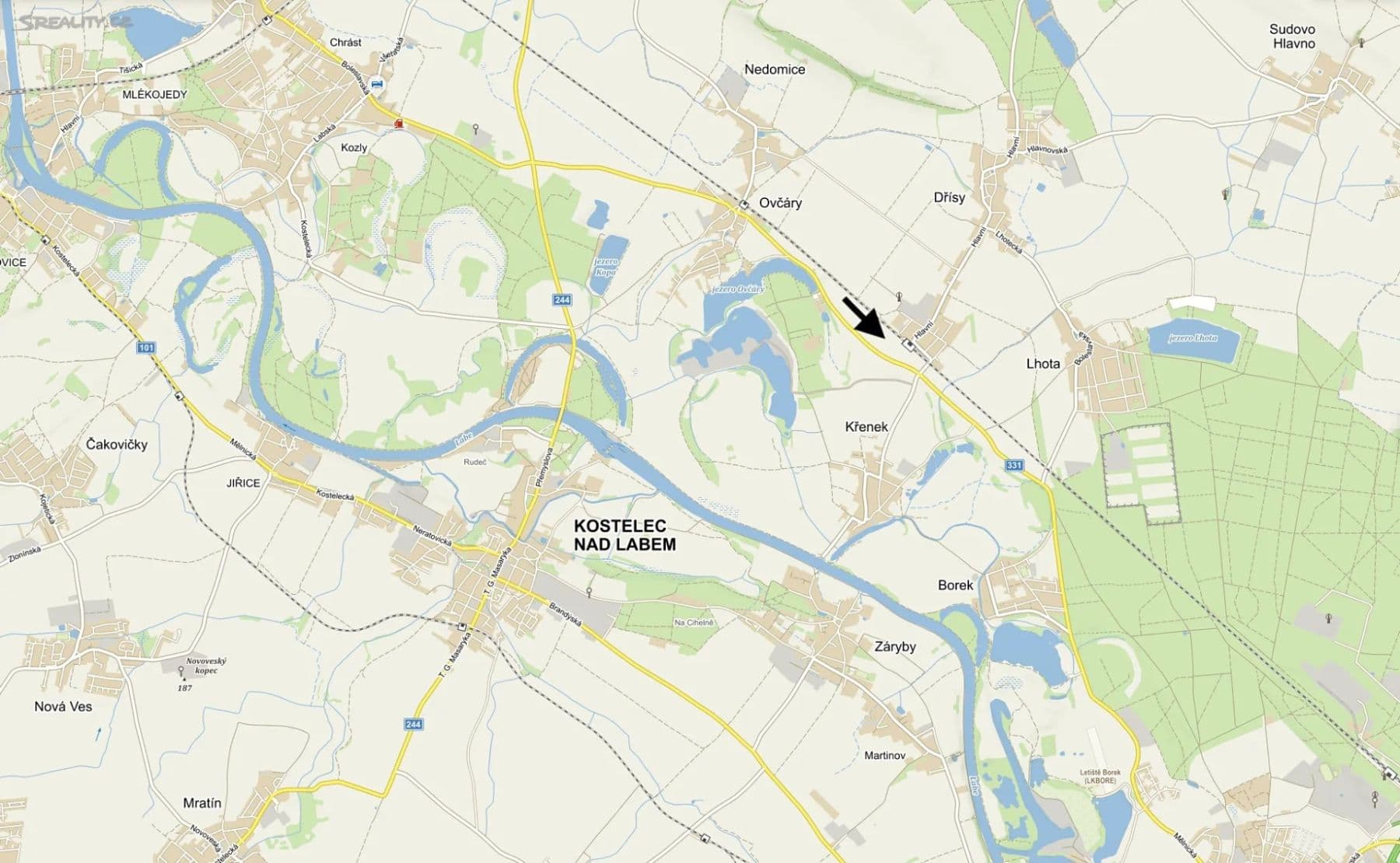 Prodej pozemku 44.200 m², Dřísy, Středočeský kraj Prodej pozemku 44.200 m², Dřísy, Středočeský kraj