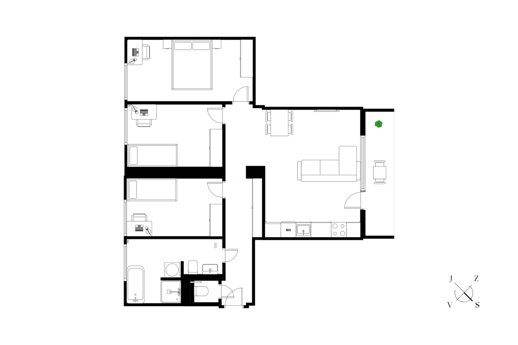 Prodej bytu 4+kk 79 m², Hrusická, Praha, Praha Prodej bytu 4+kk 79 m², Hrusická, Praha, Praha