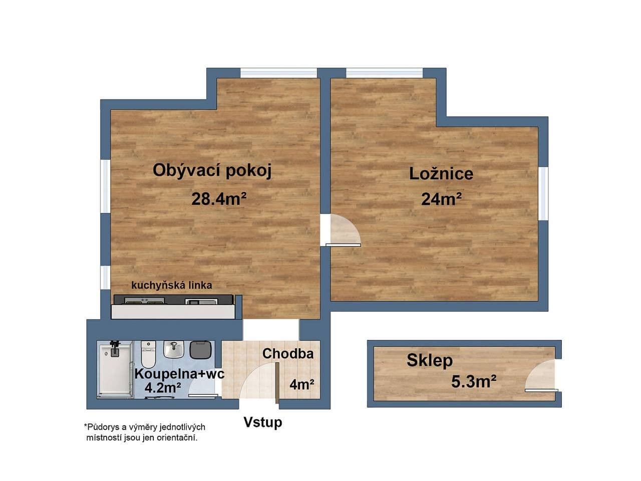 Pronájem bytu 2+kk 63 m², Pilařská, Praha, Praha Pronájem bytu 2+kk 63 m², Pilařská, Praha, Praha
