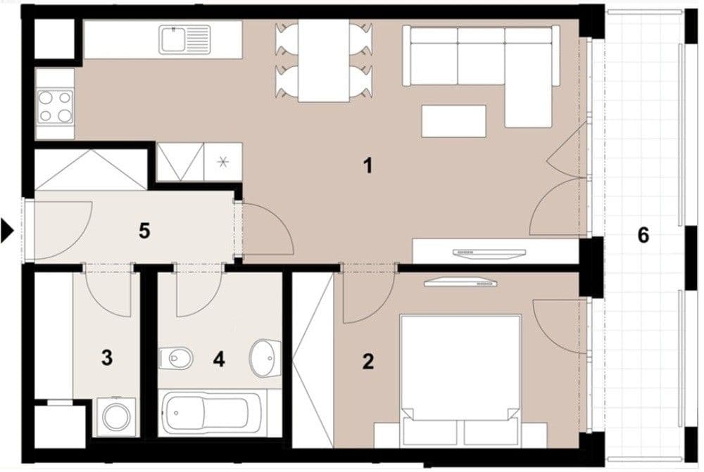Pronájem bytu 2+kk 56 m², Poděbradská, Praha, Praha Pronájem bytu 2+kk 56 m², Poděbradská, Praha, Praha