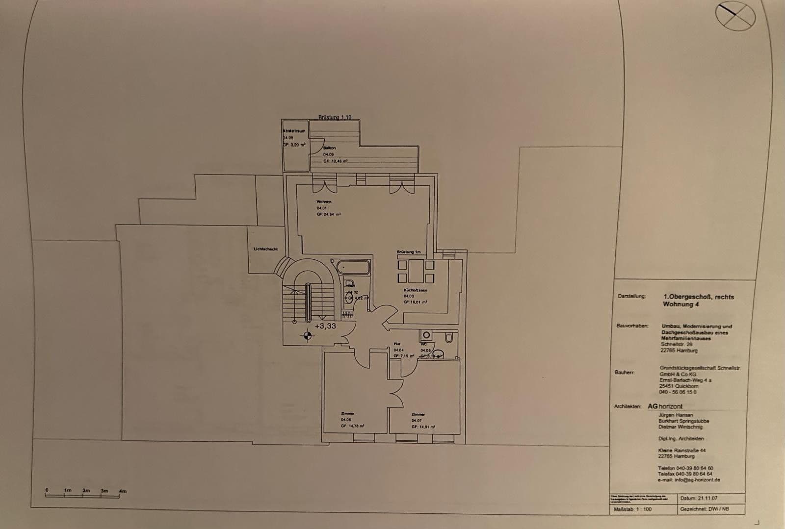 Prodej bytu 3+1 90 m², Schnellstr. 26, Hamburg, Hamburg Prodej bytu 3+1 90 m², Schnellstr. 26, Hamburg, Hamburg