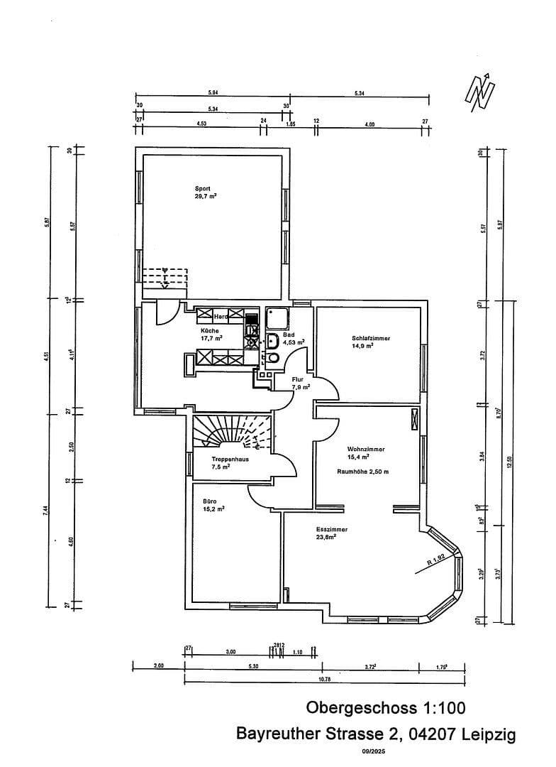 Prodej domu 516 m², pozemek 754 m², Leipzig, Sasko Prodej domu 516 m², pozemek 754 m², Leipzig, Sasko