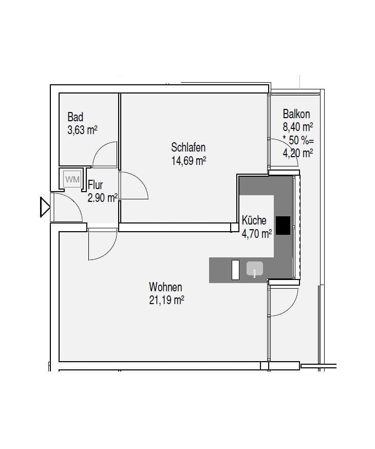 Prodej bytu 2+1 52 m², Hamburg, Hamburg Prodej bytu 2+1 52 m², Hamburg, Hamburg
