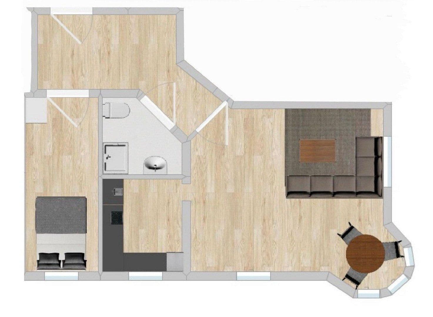 Pronájem bytu 2+1 50 m², Haselbrunner Str. 73, Plauen, Sasko Pronájem bytu 2+1 50 m², Haselbrunner Str. 73, Plauen, Sasko