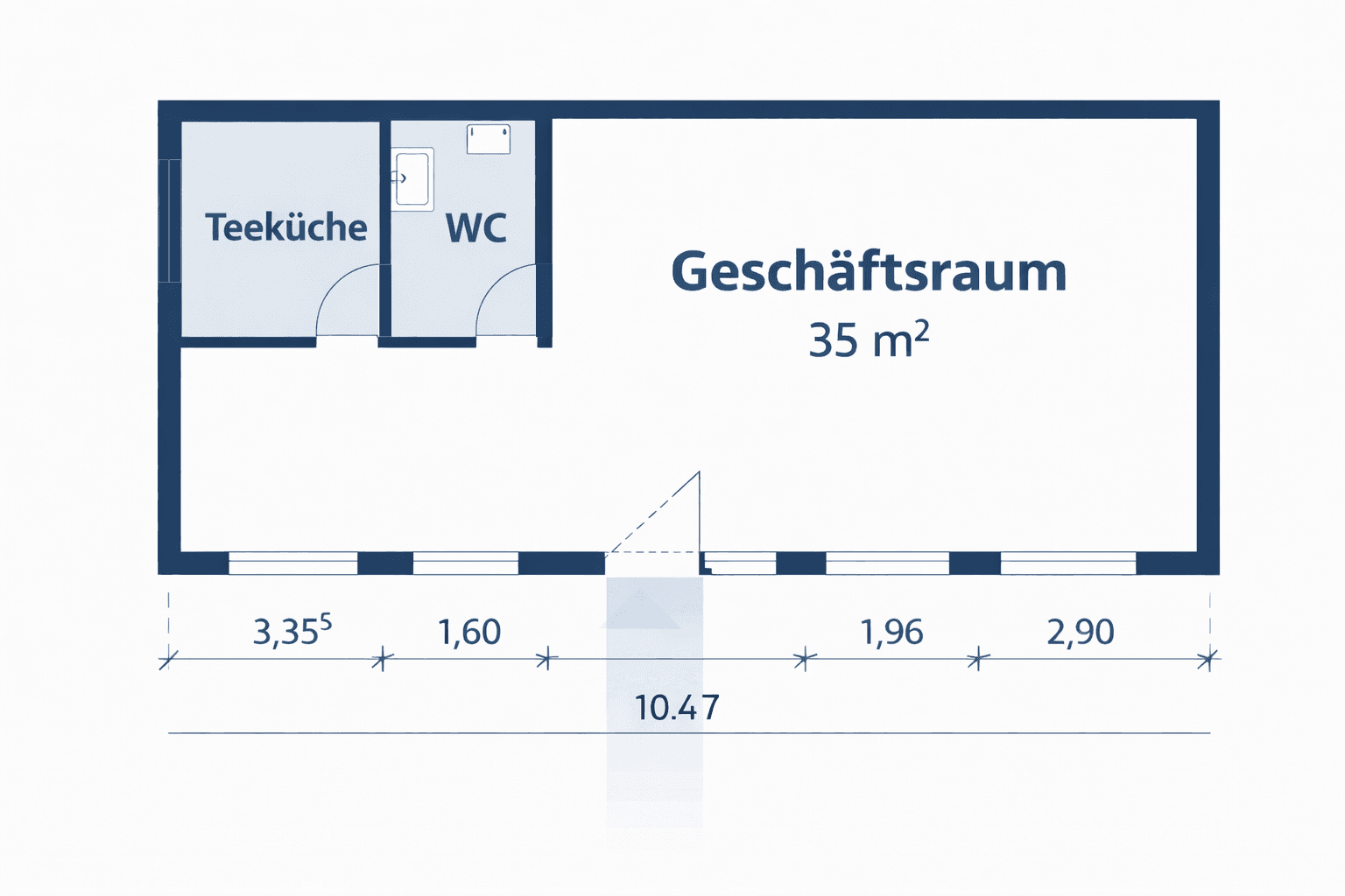 Pronájem kanceláře 35 m², Wangerland, Dolní Sasko Pronájem kanceláře 35 m², Wangerland, Dolní Sasko