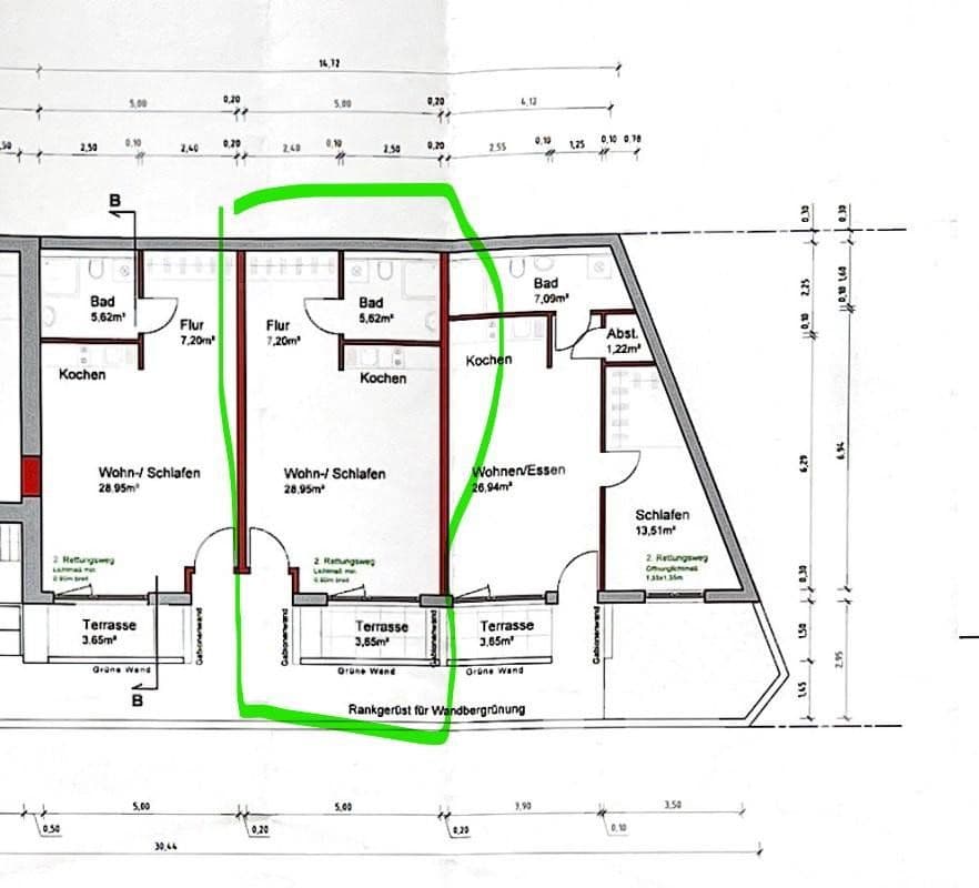 Pronájem bytu 1+1 44 m², Schwimmbadstr. 27, Bruchsal, Bádensko-Württembersko Pronájem bytu 1+1 44 m², Schwimmbadstr. 27, Bruchsal, Bádensko-Württembersko