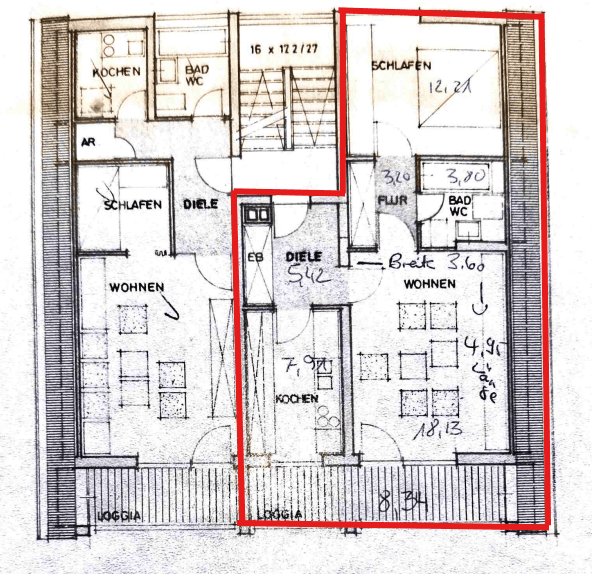 Pronájem bytu 2+1 55 m², Laufamholzstrasse 288, Nürnberg, Bavorsko Pronájem bytu 2+1 55 m², Laufamholzstrasse 288, Nürnberg, Bavorsko