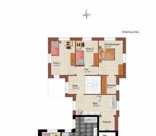 Pronájem domu 210 m², pozemek 400 m², Hamburg, Hamburg Pronájem domu 210 m², pozemek 400 m², Hamburg, Hamburg