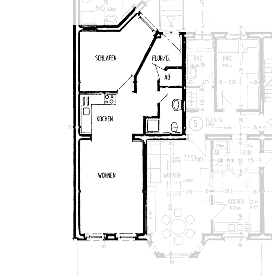 Pronájem bytu 2+1 44 m², Friesenstraße 57, Magdeburg, Sasko-Anhaltsko Pronájem bytu 2+1 44 m², Friesenstraße 57, Magdeburg, Sasko-Anhaltsko