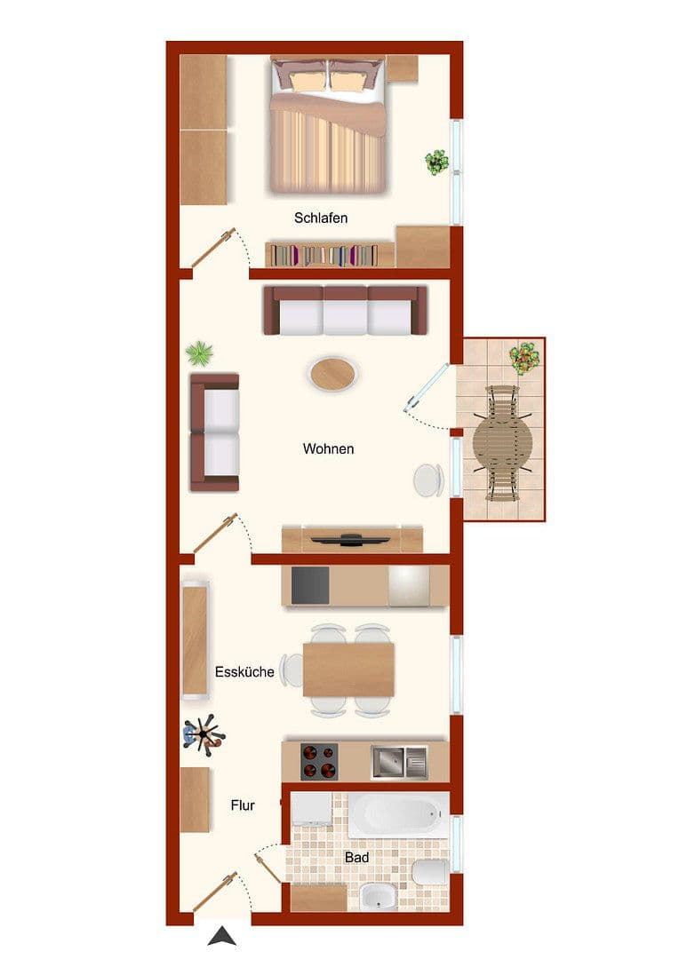 Pronájem bytu 2+kk 60 m², Bilker Allee 53, Düsseldorf, Severní Porýní-Vestfálsko Pronájem bytu 2+kk 60 m², Bilker Allee 53, Düsseldorf, Severní Porýní-Vestfálsko