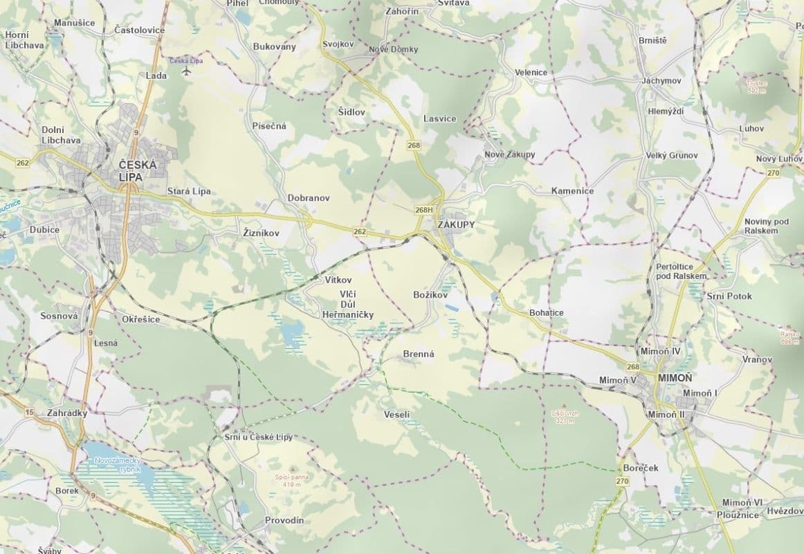 Prodej pozemku 8.687 m², Zákupy, Liberecký kraj Prodej pozemku 8.687 m², Zákupy, Liberecký kraj