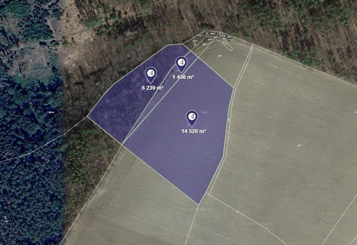 Prodej pozemku 5.549 m², Nové Dvory, Středočeský kraj Prodej pozemku 5.549 m², Nové Dvory, Středočeský kraj