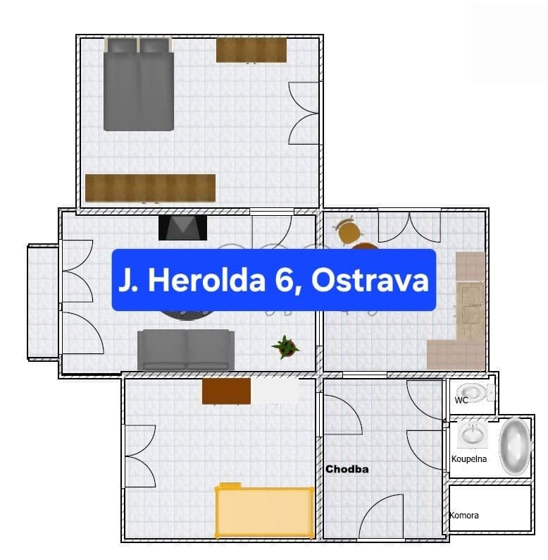 Prodej bytu 3+1 63 m², Jiřího Herolda, Ostrava, Moravskoslezský kraj Prodej bytu 3+1 63 m², Jiřího Herolda, Ostrava, Moravskoslezský kraj
