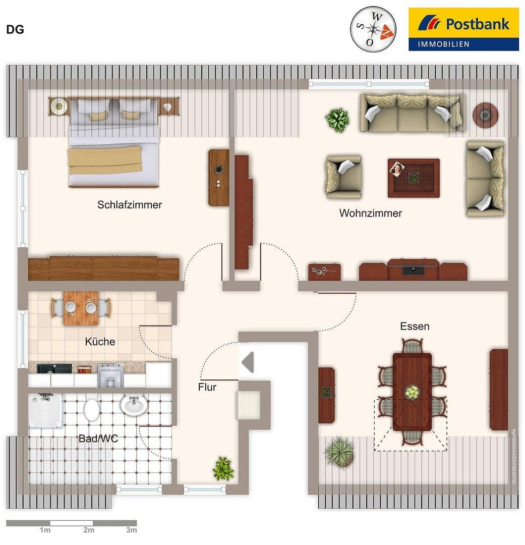 Pronájem bytu 3+1 68 m², Kirchhohl 33, Vallendar, Porýní-Falc Pronájem bytu 3+1 68 m², Kirchhohl 33, Vallendar, Porýní-Falc