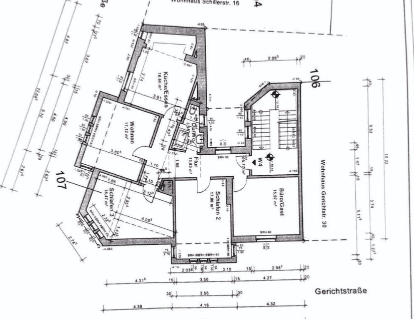 Prodej bytu 4+1 106 m², Gerichtstraße 32, Witten, Severní Porýní-Vestfálsko Prodej bytu 4+1 106 m², Gerichtstraße 32, Witten, Severní Porýní-Vestfálsko
