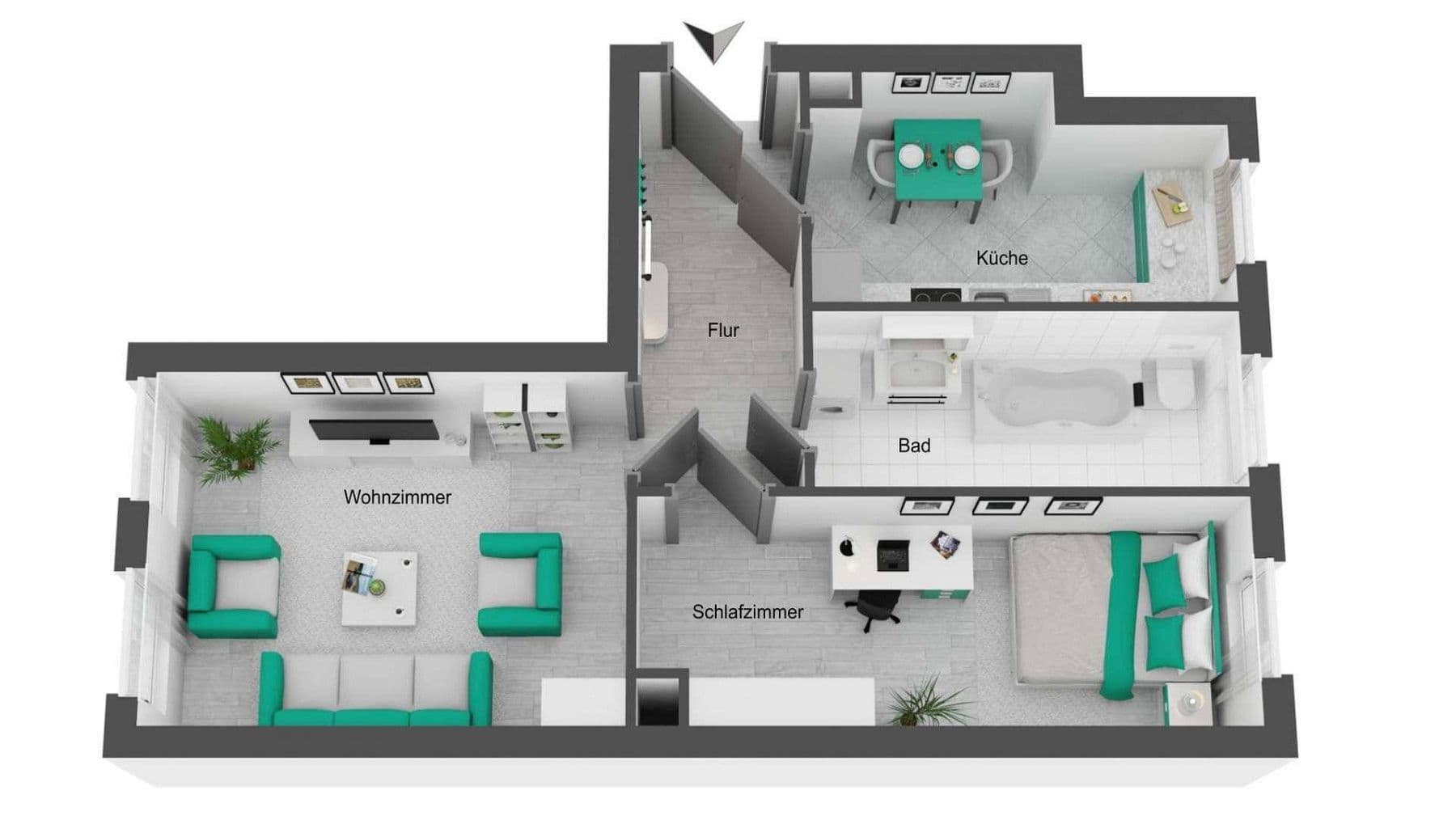 Pronájem bytu 2+1 52 m², Leipzig, Sasko Pronájem bytu 2+1 52 m², Leipzig, Sasko