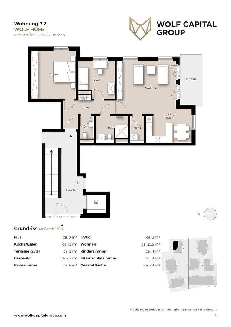 Pronájem bytu 3+1 88 m², Alte Str. 10, Frechen, Severní Porýní-Vestfálsko Pronájem bytu 3+1 88 m², Alte Str. 10, Frechen, Severní Porýní-Vestfálsko
