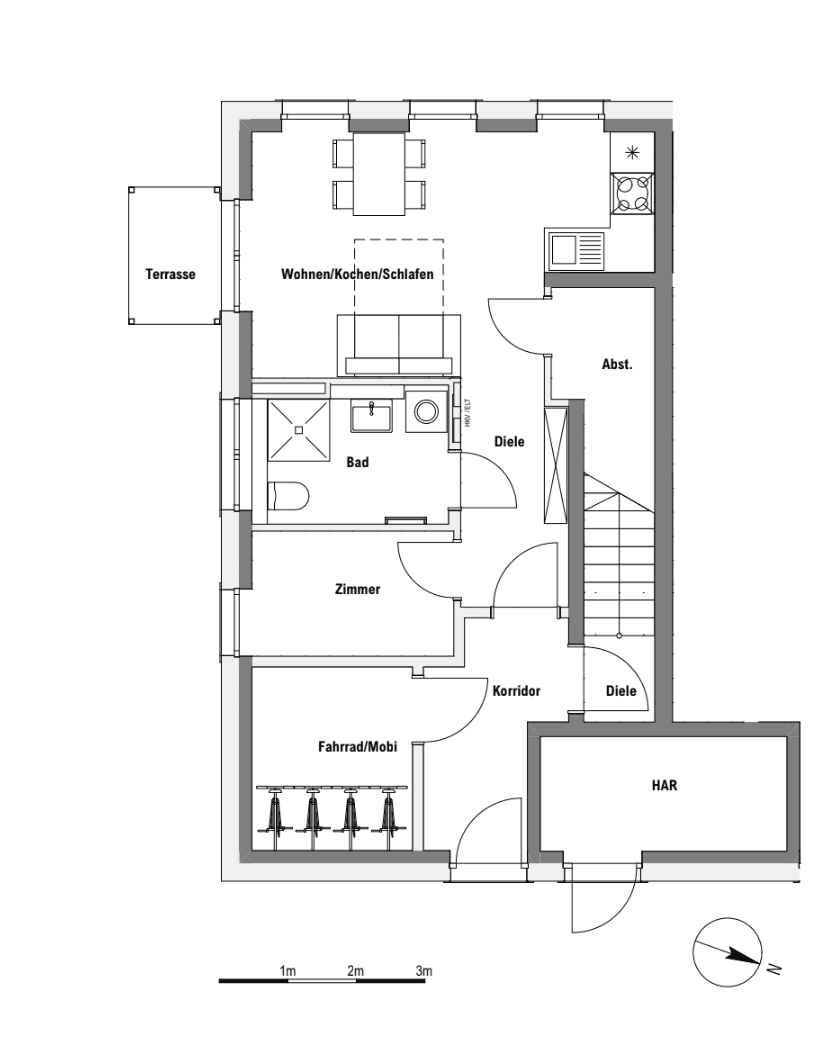 Pronájem bytu 2+1 41 m², Tempelhofer Str. 8, Zossen, Braniborsko Pronájem bytu 2+1 41 m², Tempelhofer Str. 8, Zossen, Braniborsko