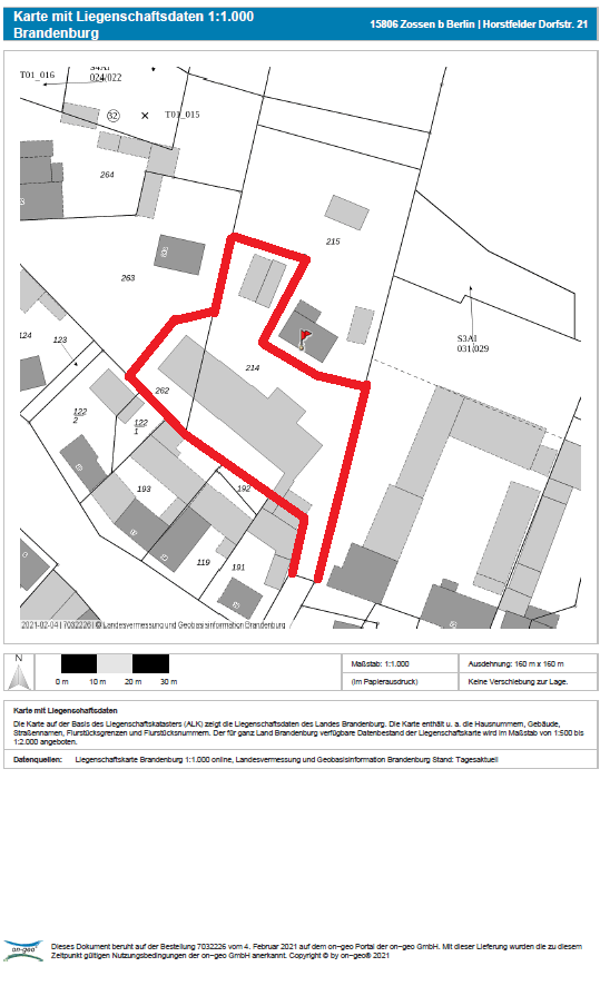 Prodej nebytového prostoru 2.715 m², Horstfelder Dorfstraße 21, Zossen, Braniborsko Prodej nebytového prostoru 2.715 m², Horstfelder Dorfstraße 21, Zossen, Braniborsko