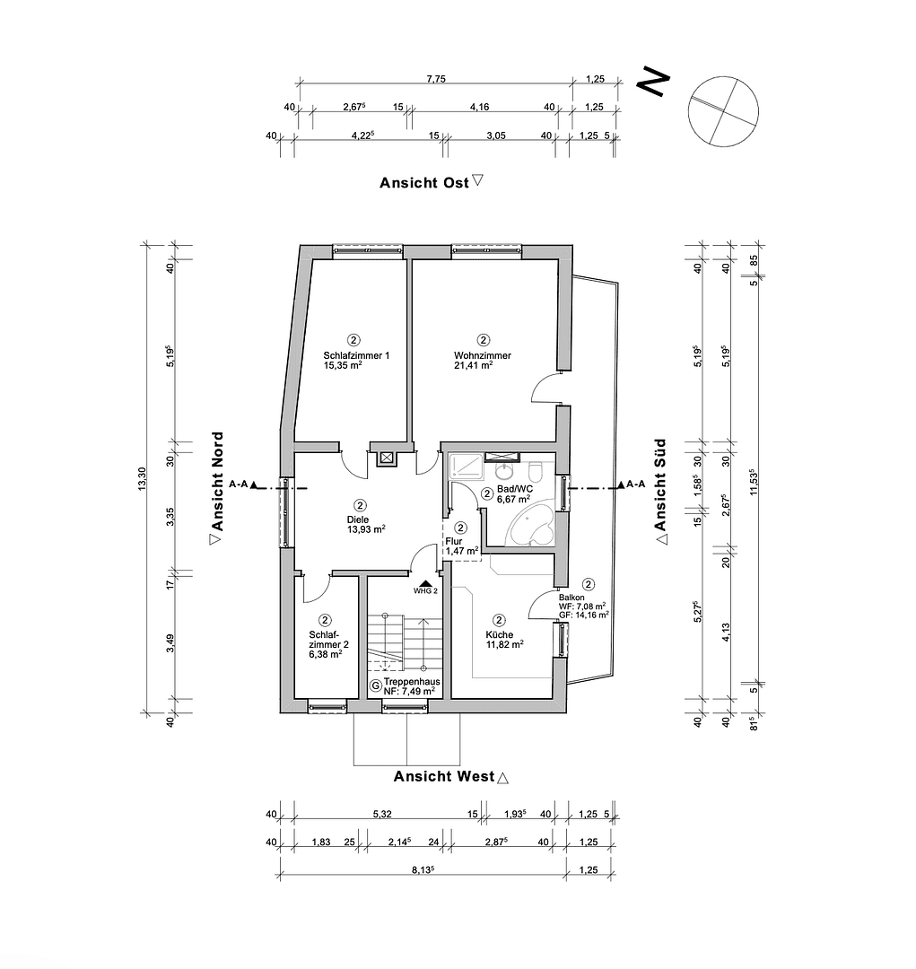 Prodej bytu 3+kk 84 m², Pfinztal, Bádensko-Württembersko Prodej bytu 3+kk 84 m², Pfinztal, Bádensko-Württembersko