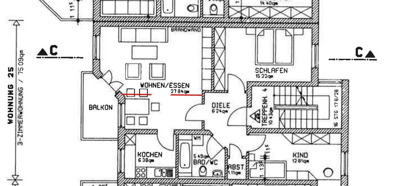 Pronájem bytu 3+1 78 m², Ahornweg 12c, Nittenau, Bavorsko Pronájem bytu 3+1 78 m², Ahornweg 12c, Nittenau, Bavorsko