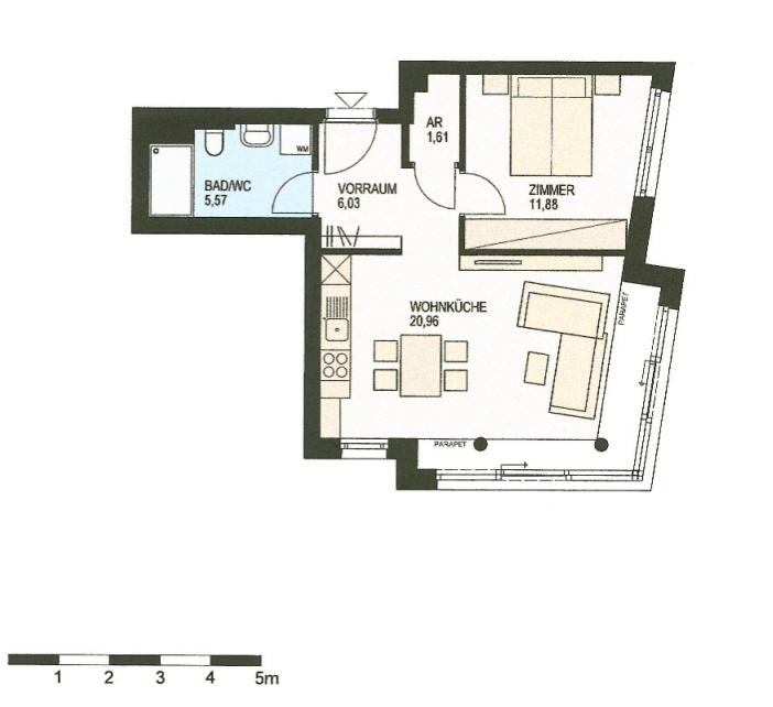 Pronájem bytu 2+kk 46 m², Brigittagasse 15, Wien, Wien Pronájem bytu 2+kk 46 m², Brigittagasse 15, Wien, Wien