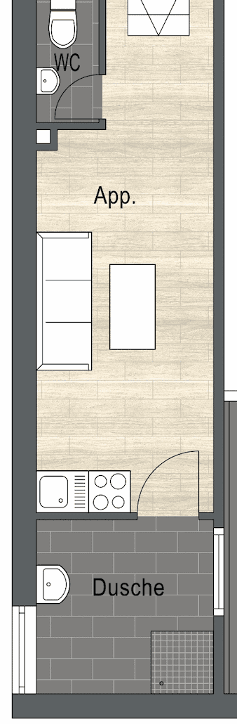 Pronájem bytu 1+1 22 m², Goethestrasse, Erlangen, Bavorsko Pronájem bytu 1+1 22 m², Goethestrasse, Erlangen, Bavorsko