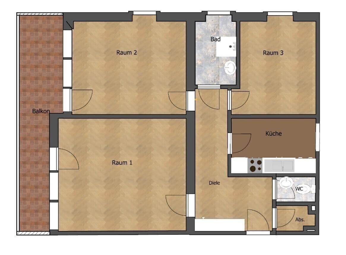 Pronájem bytu 3+1 77 m², Hans-Thoma-Str. 72, Heidelberg, Bádensko-Württembersko Pronájem bytu 3+1 77 m², Hans-Thoma-Str. 72, Heidelberg, Bádensko-Württembersko