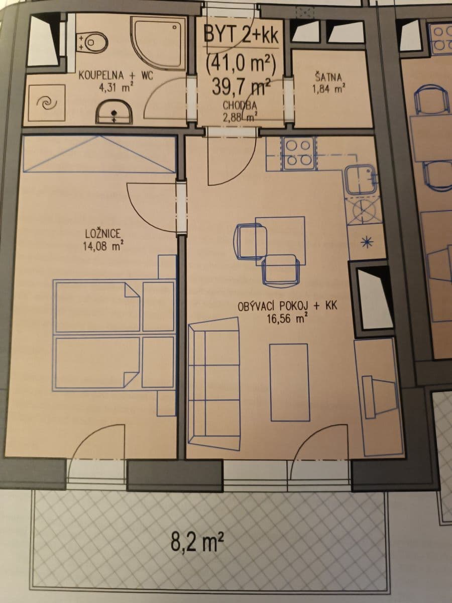 Pronájem bytu 2+kk 48 m², Chudčická, Brno, Jihomoravský kraj Pronájem bytu 2+kk 48 m², Chudčická, Brno, Jihomoravský kraj