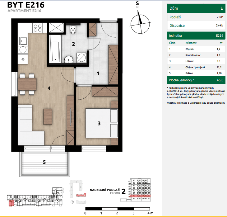 Prodej bytu 2+kk 45 m², U Továren, Praha, Praha Prodej bytu 2+kk 45 m², U Továren, Praha, Praha