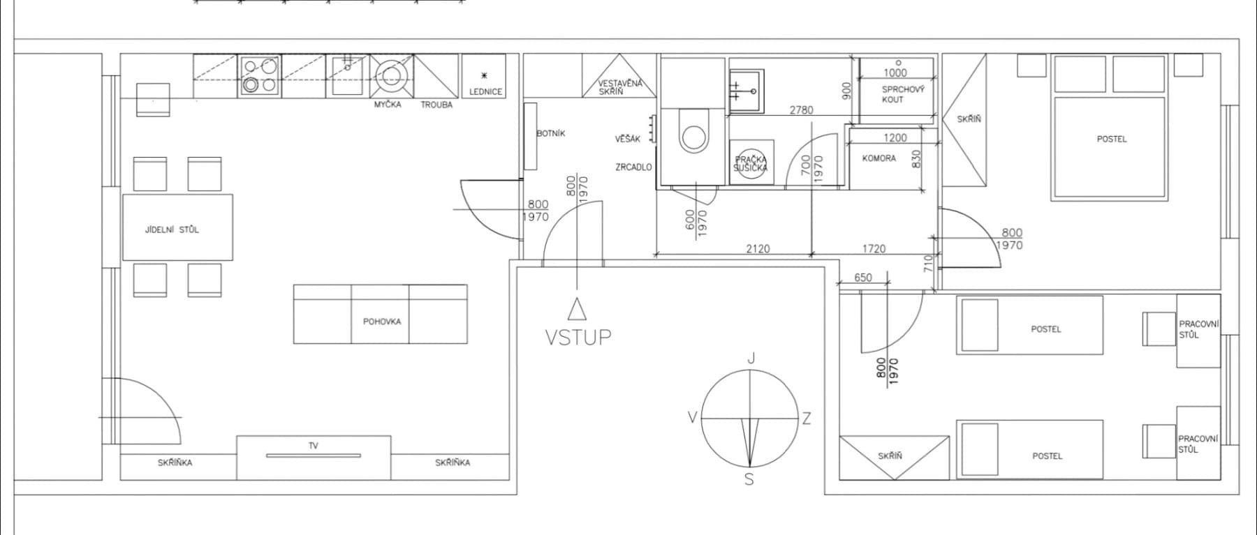 Pronájem bytu 3+kk 71 m², Vondroušova, Praha, Praha Pronájem bytu 3+kk 71 m², Vondroušova, Praha, Praha
