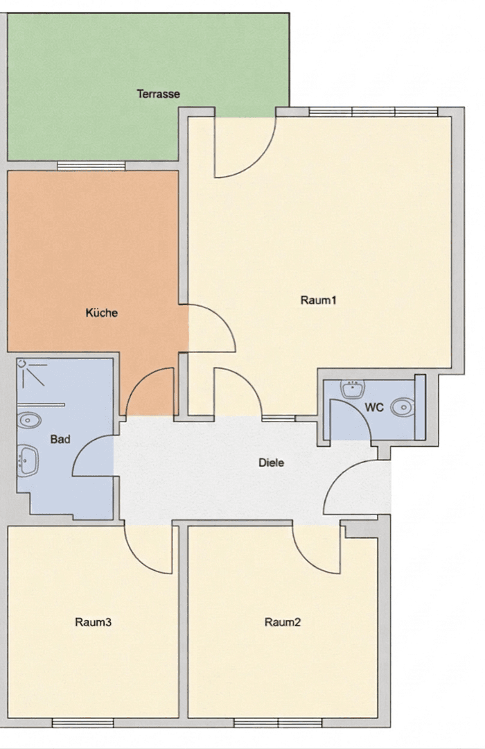 Pronájem bytu 3+1 80 m², Weißdornweg 14, Bonn, Severní Porýní-Vestfálsko Pronájem bytu 3+1 80 m², Weißdornweg 14, Bonn, Severní Porýní-Vestfálsko