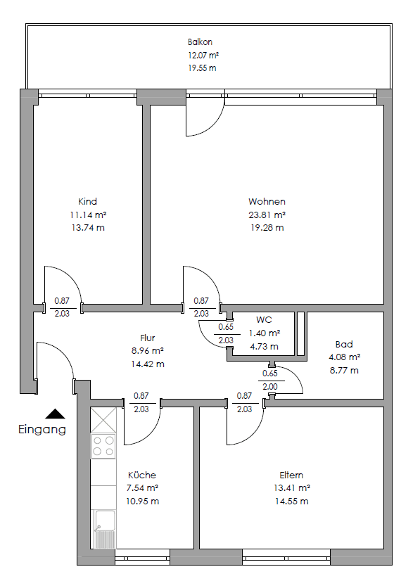 Prodej bytu 3+1 78 m², Lotte, Severní Porýní-Vestfálsko Prodej bytu 3+1 78 m², Lotte, Severní Porýní-Vestfálsko