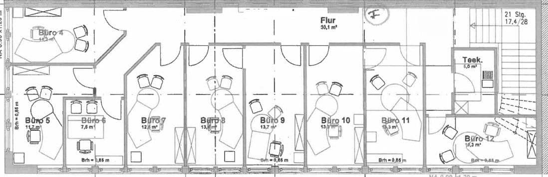 Pronájem kanceláře 300 m², Leverkusen, Severní Porýní-Vestfálsko Pronájem kanceláře 300 m², Leverkusen, Severní Porýní-Vestfálsko
