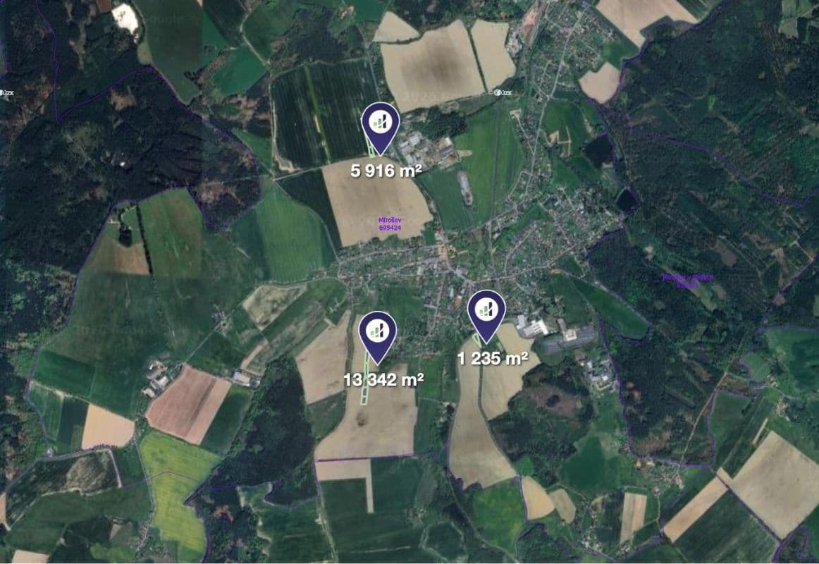 Prodej pozemku 20.493 m², Mirošov, Plzeňský kraj Prodej pozemku 20.493 m², Mirošov, Plzeňský kraj