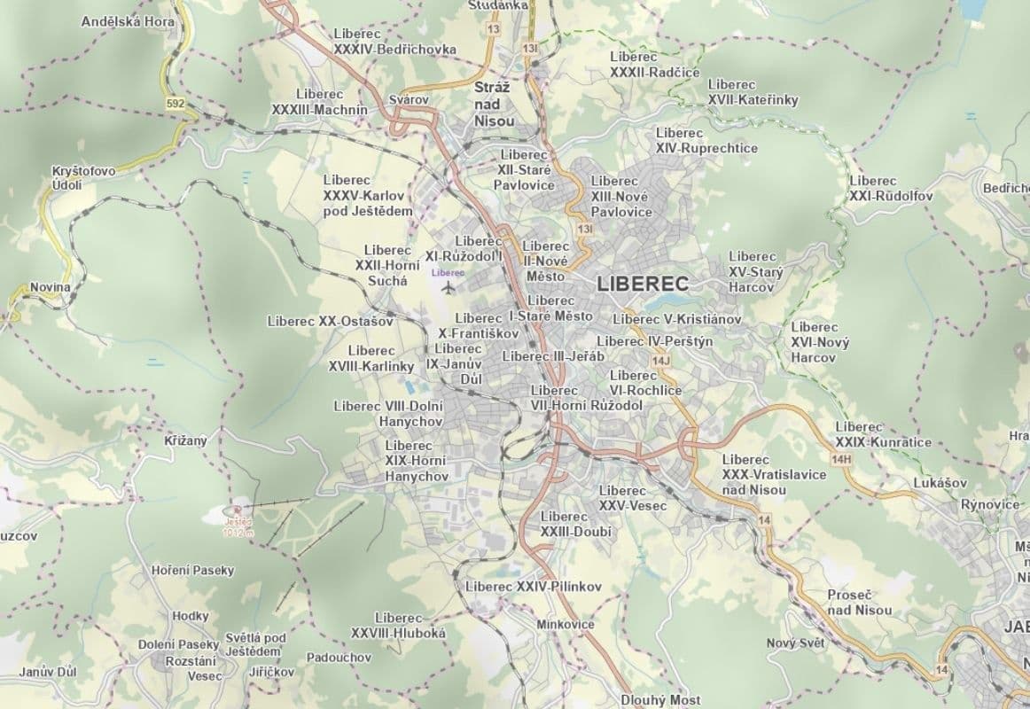 Prodej pozemku 14.792 m², Liberec, Liberecký kraj Prodej pozemku 14.792 m², Liberec, Liberecký kraj