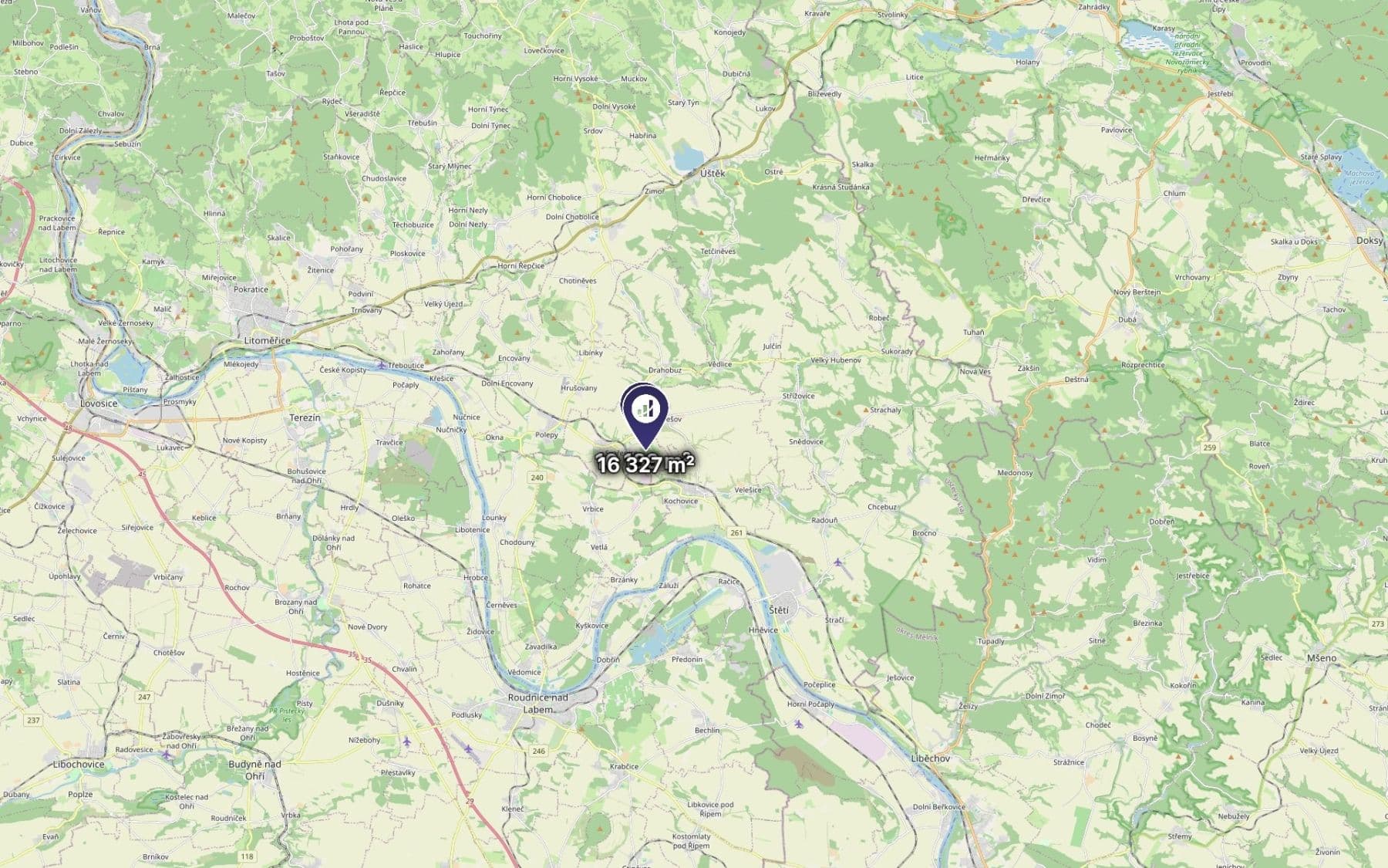 Prodej pozemku 26.516 m², Vrutice, Ústecký kraj Prodej pozemku 26.516 m², Vrutice, Ústecký kraj