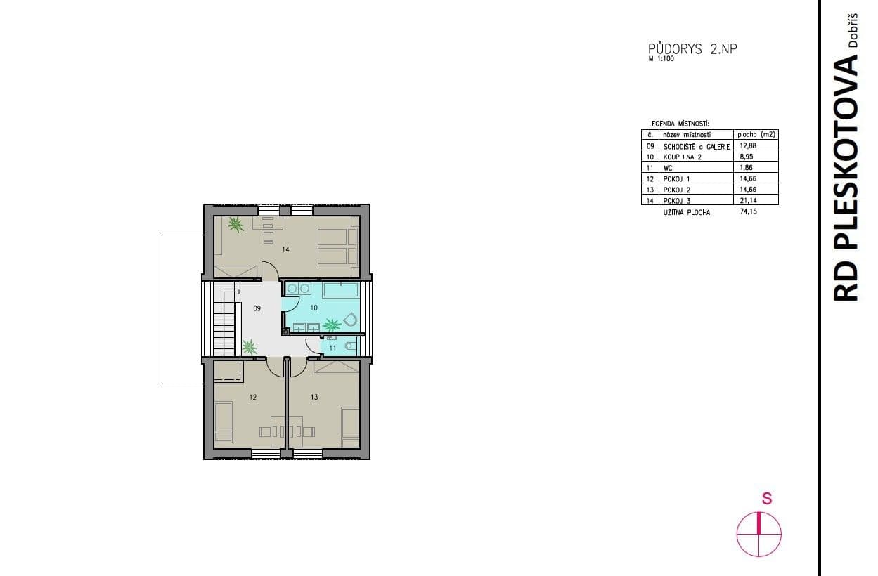 Prodej domu 152 m², pozemek 673 m², Pleskotova, Dobříš, Středočeský kraj Prodej domu 152 m², pozemek 673 m², Pleskotova, Dobříš, Středočeský kraj