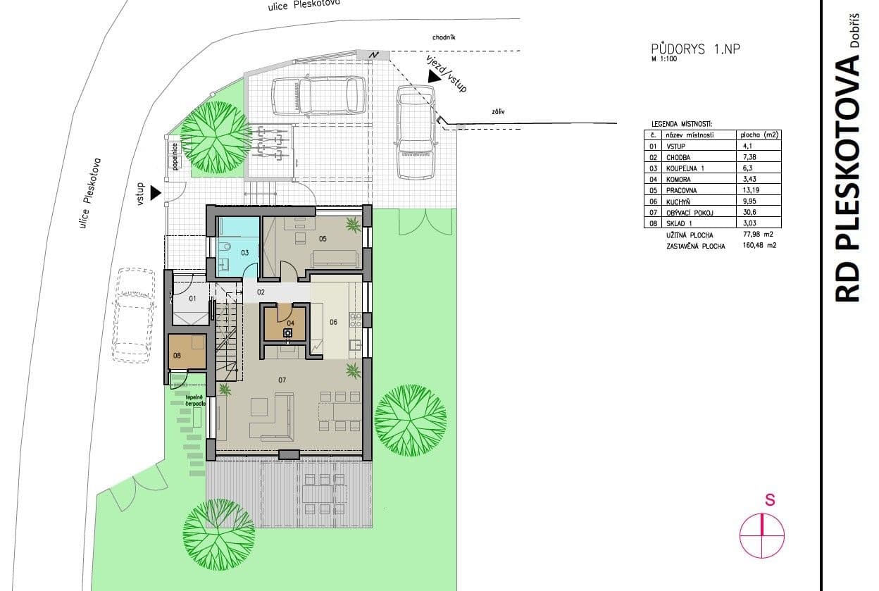 Prodej domu 152 m², pozemek 673 m², Pleskotova, Dobříš, Středočeský kraj Prodej domu 152 m², pozemek 673 m², Pleskotova, Dobříš, Středočeský kraj