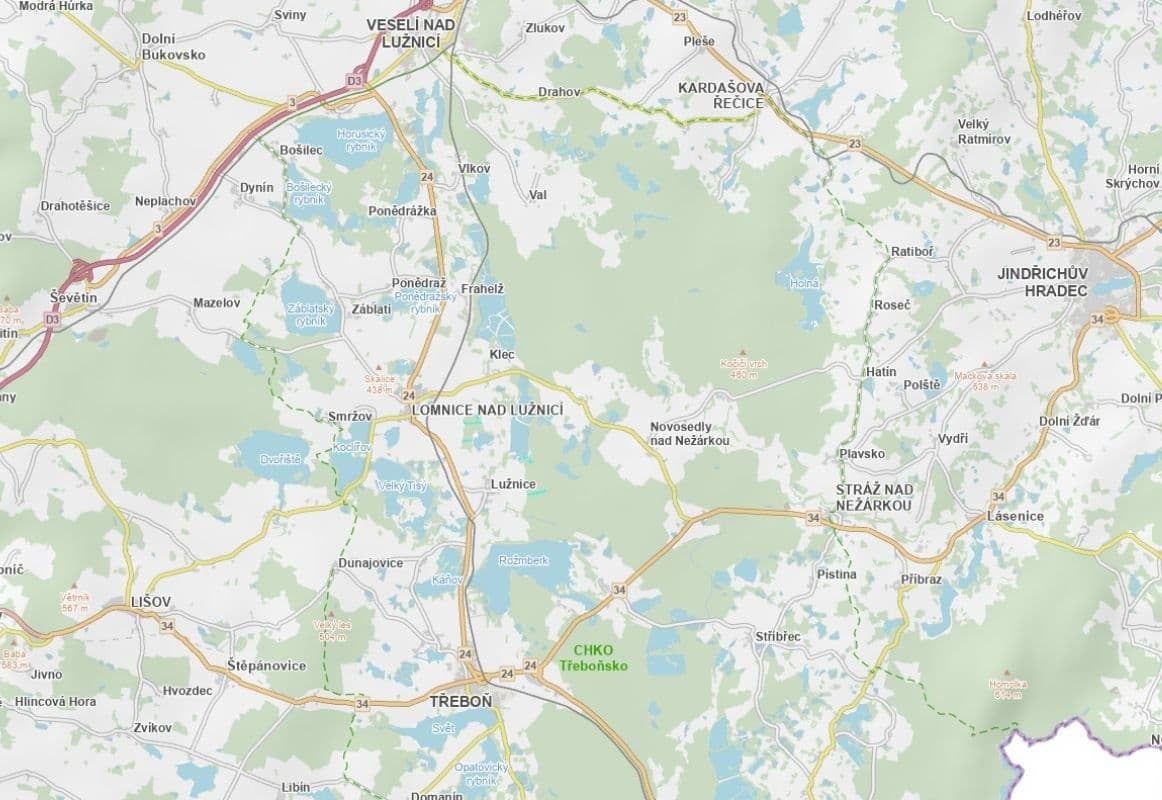 Prodej pozemku 27.817 m², Lužnice, Jihočeský kraj Prodej pozemku 27.817 m², Lužnice, Jihočeský kraj