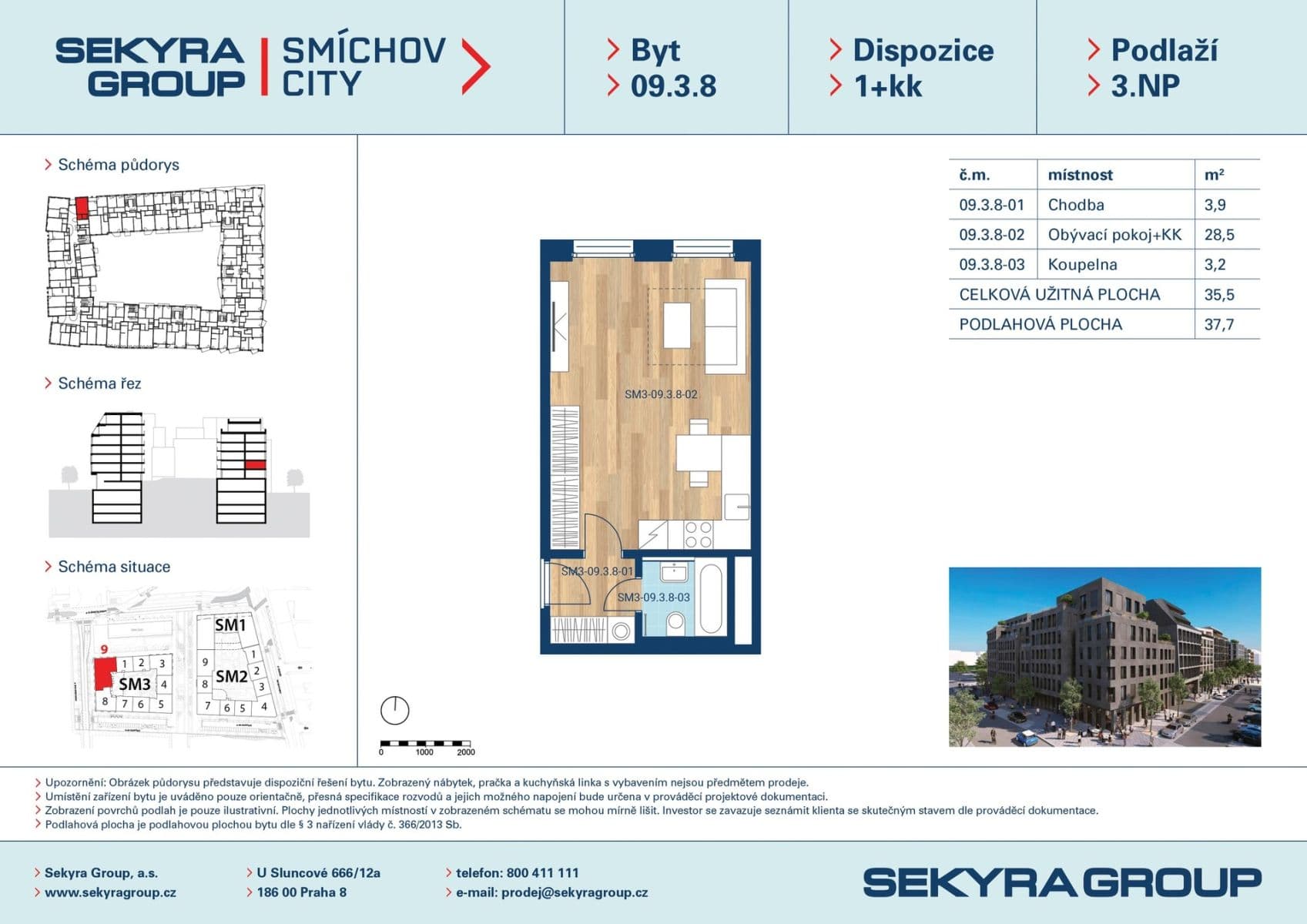 Pronájem bytu 1+kk 36 m², Toyen, Praha, Praha Pronájem bytu 1+kk 36 m², Toyen, Praha, Praha