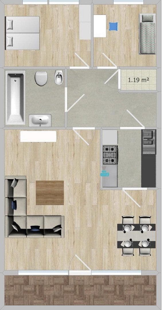 Prodej bytu 4+1 72 m², Marl, Severní Porýní-Vestfálsko Prodej bytu 4+1 72 m², Marl, Severní Porýní-Vestfálsko